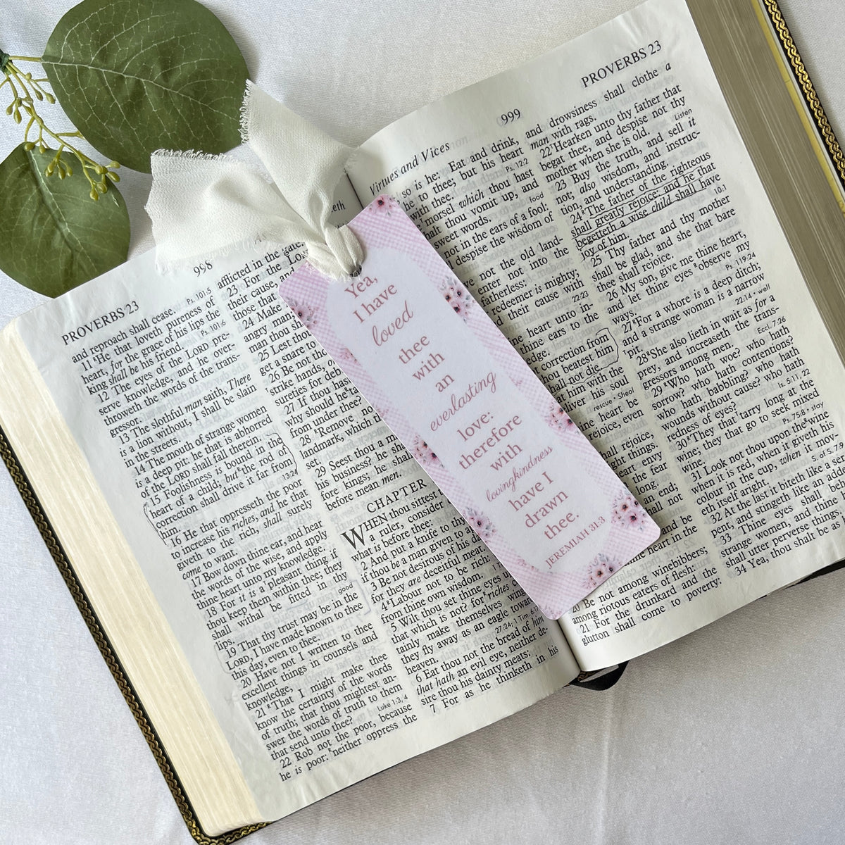 Loved Beyond Measure Scripture Bookmark | Christian Bookmark