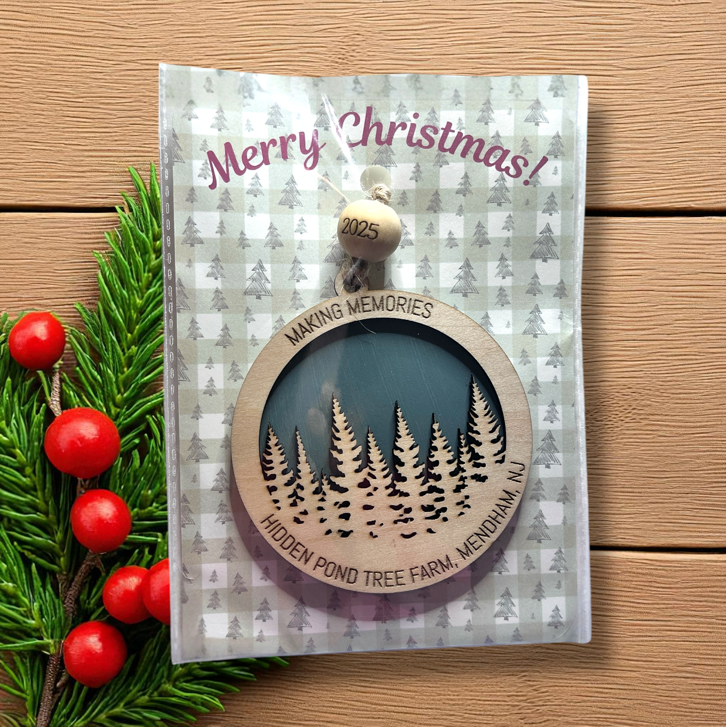 2025 Personalized Tree Line Christmas Ornament