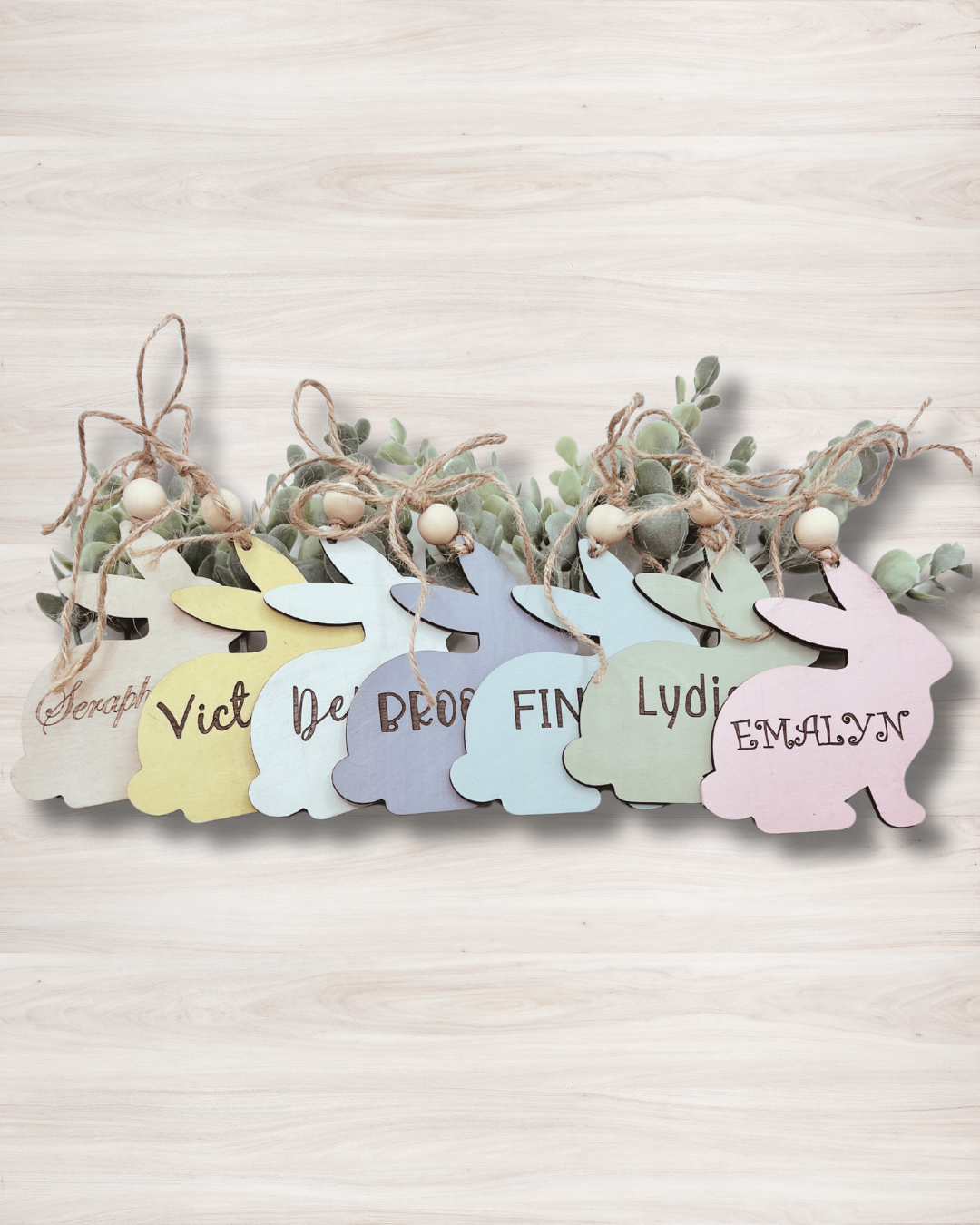 Personalized Easter Bunny Tags