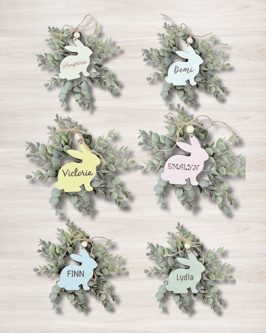 Personalized Easter Bunny Tags