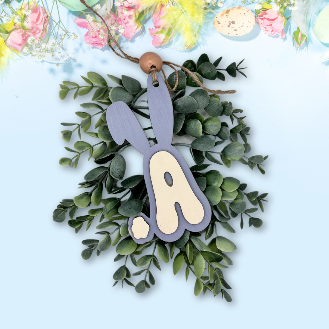 Bunny Ear Monogram Basket Tags