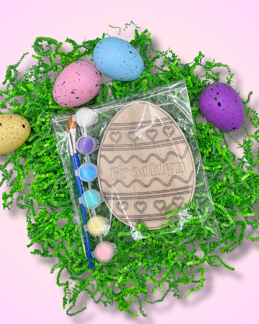 DIY Personalized Wooden Easter Egg Craft Kit