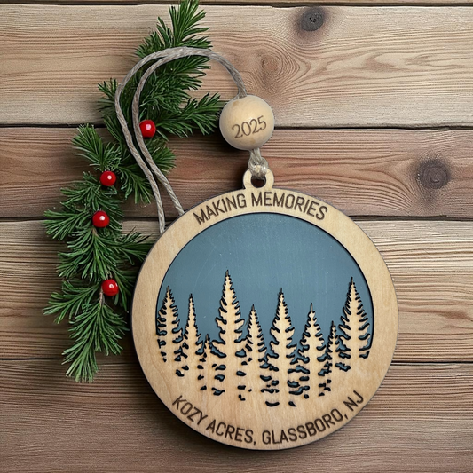 2025 Personalized Tree Line Christmas Ornament
