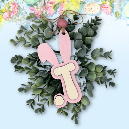 Bunny Ear Monogram Basket Tags