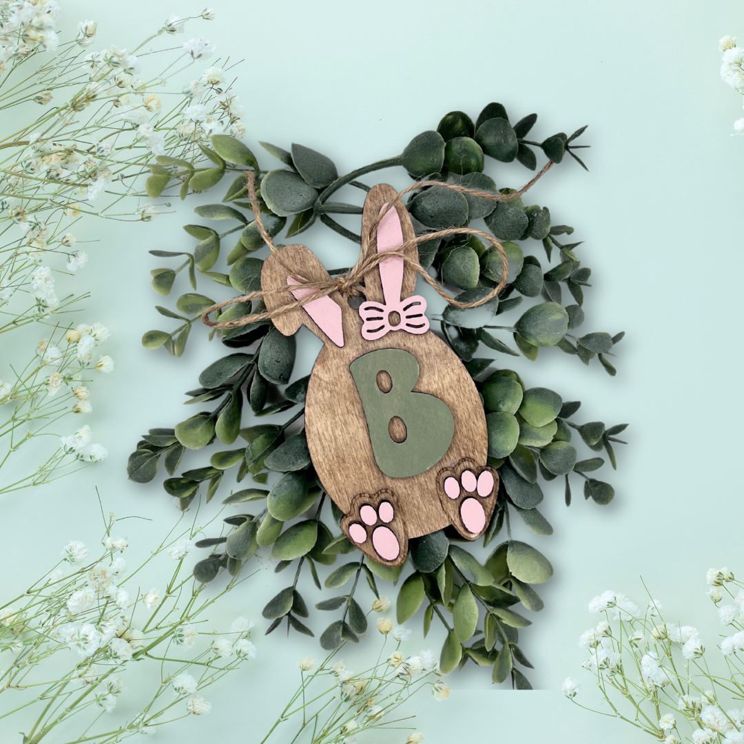 Easter Egg Bunny Ear Basket Tags
