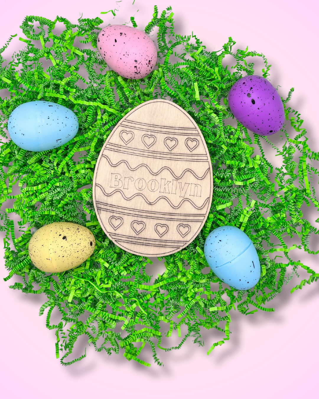 DIY Personalized Wooden Easter Egg Craft Kit