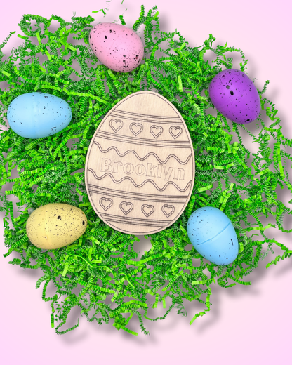 DIY Personalized Wooden Easter Egg Craft Kit