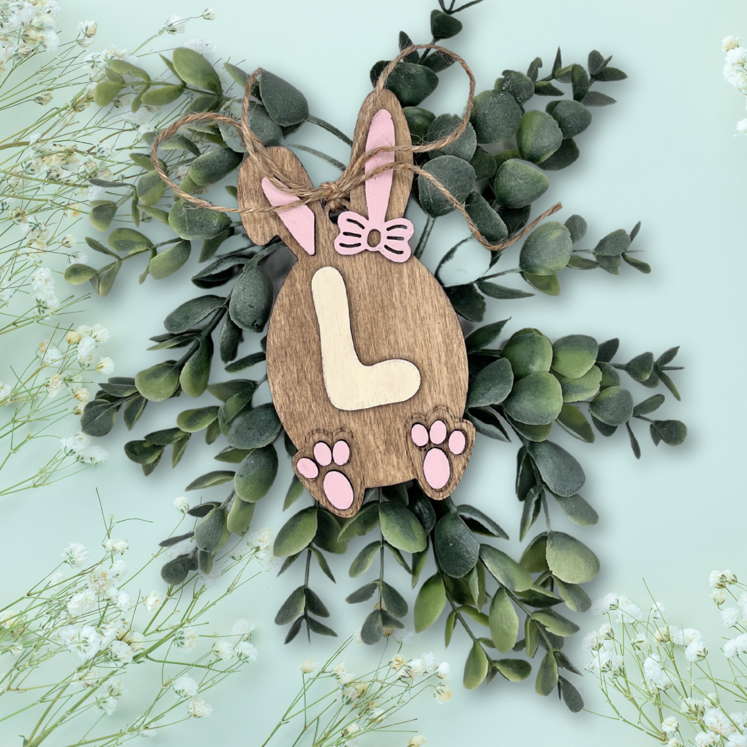 Easter Egg Bunny Ear Basket Tags
