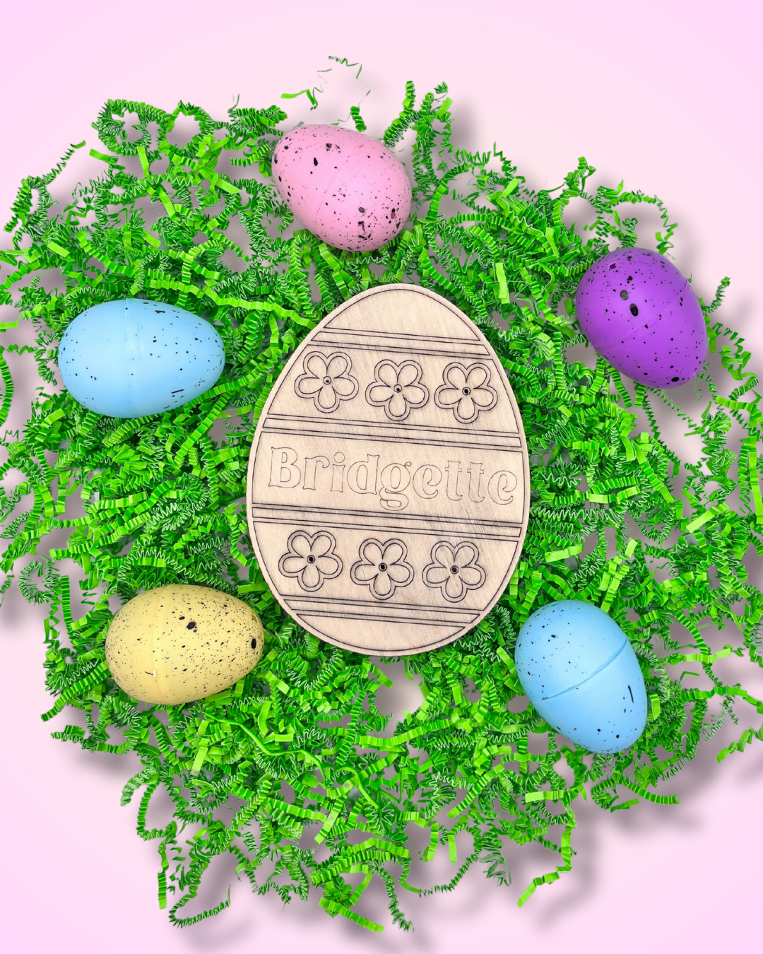 DIY Personalized Wooden Easter Egg Craft Kit
