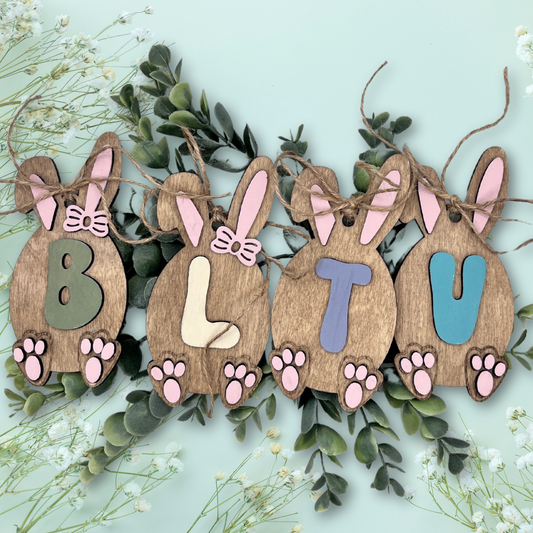 Easter Egg Bunny Ear Basket Tags