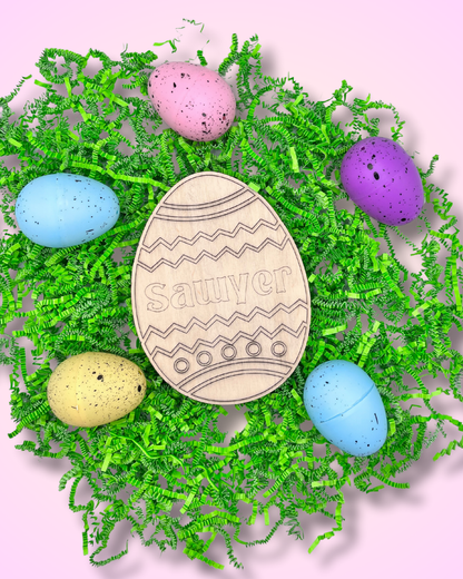DIY Personalized Wooden Easter Egg Craft Kit