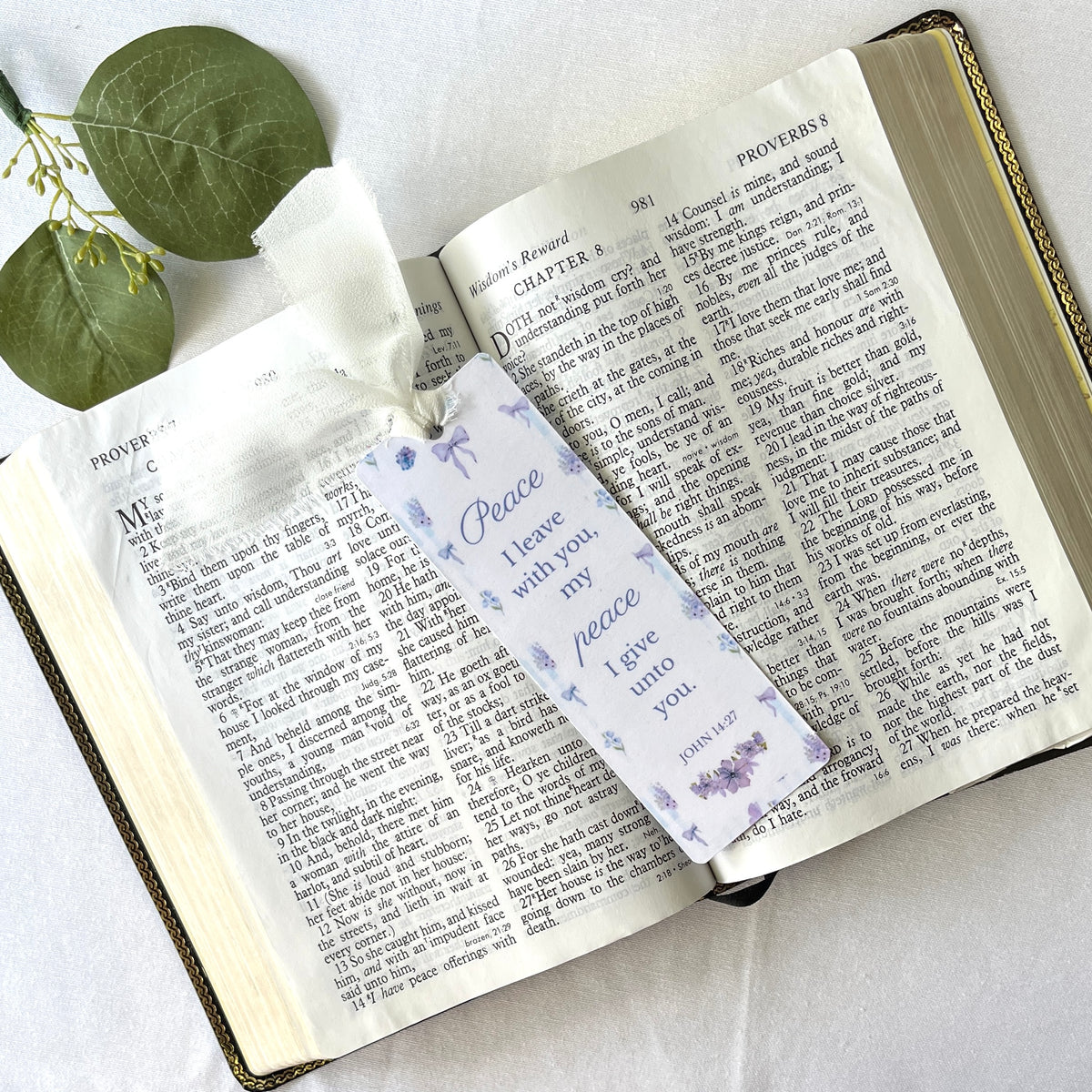 Peace Be Still Scripture Bookmark | Christian Bookmark