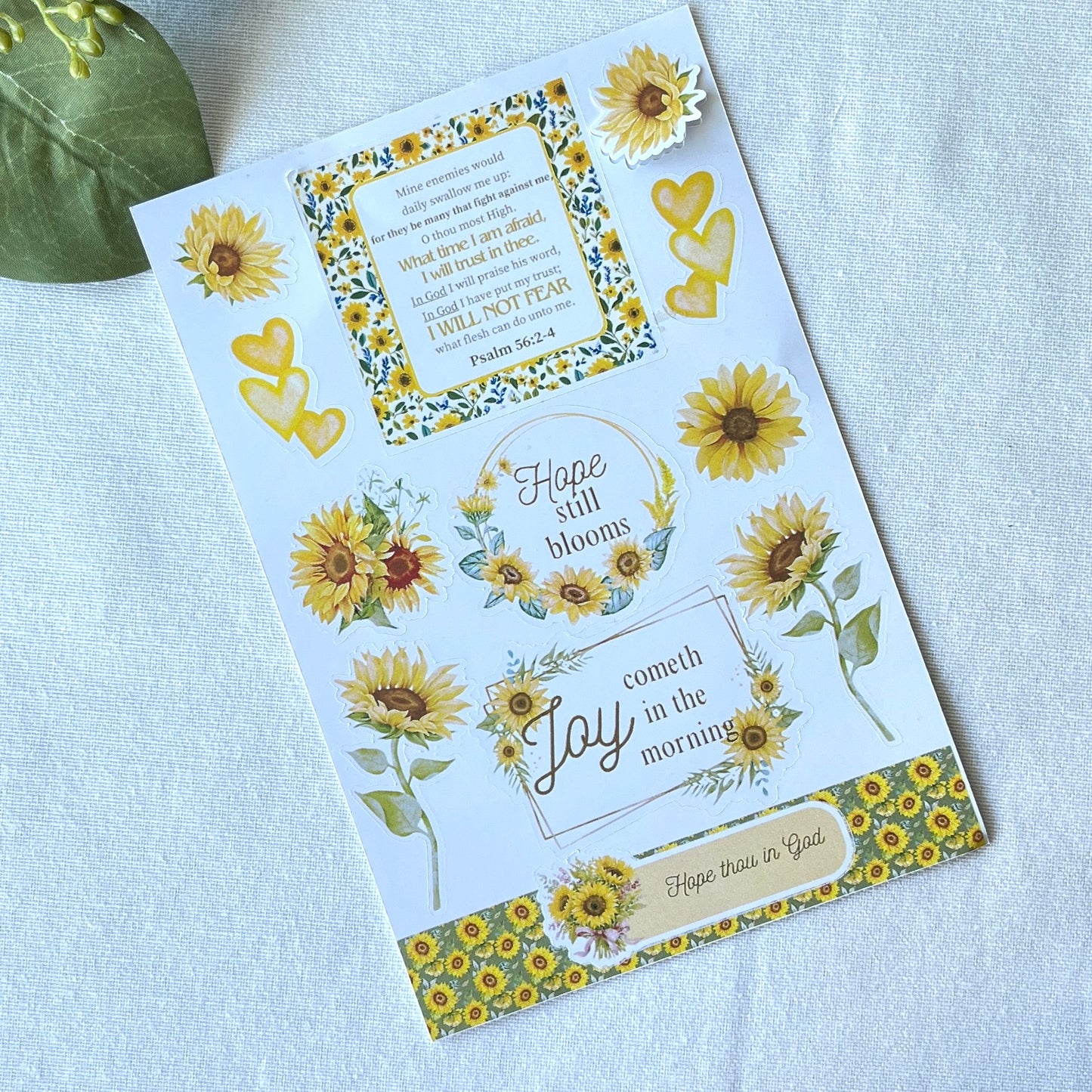 Hope Still Blooms Christian Sticker Sheet | Faith Stickers