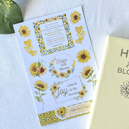 Hope Still Blooms Christian Sticker Sheet | Faith Stickers