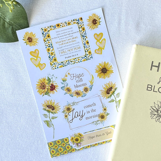 Hope Still Blooms Christian Sticker Sheet | Faith Stickers