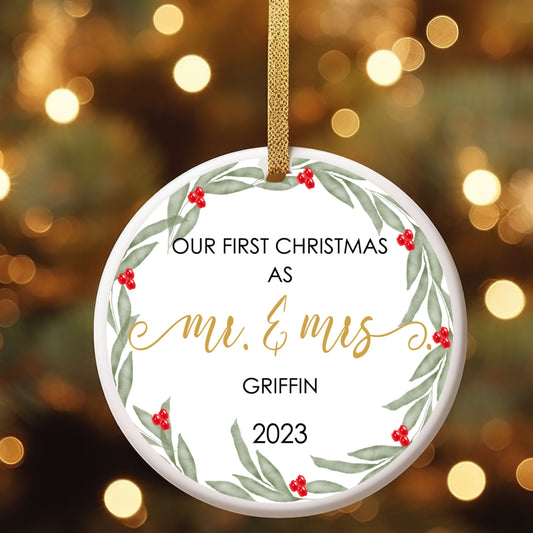 Our First Christmas Together Personalized Christmas Ornament