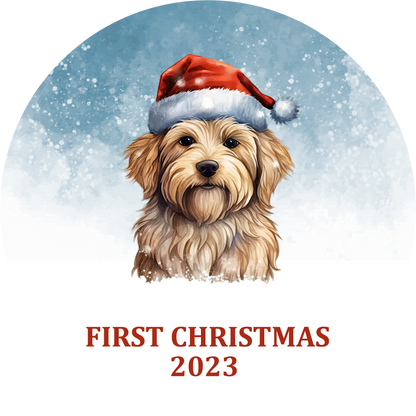 Puppy's First Christmas Personalized Christmas Ornament