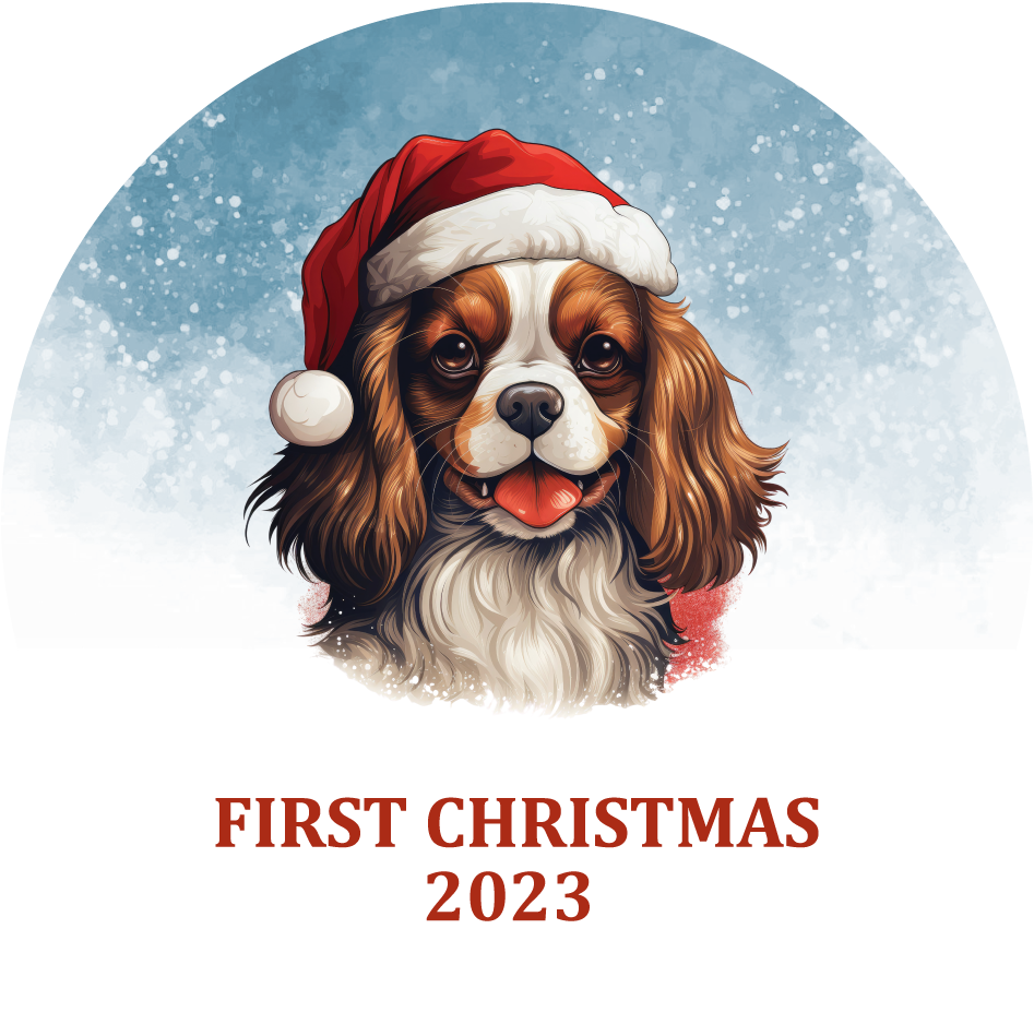Puppy's First Christmas Personalized Christmas Ornament