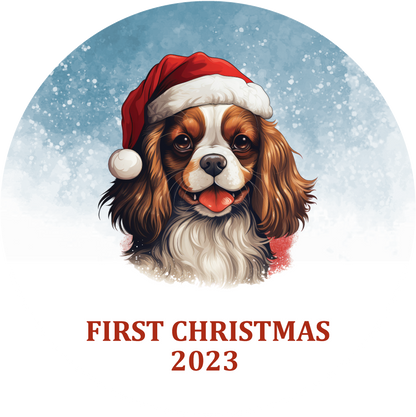 Puppy's First Christmas Personalized Christmas Ornament