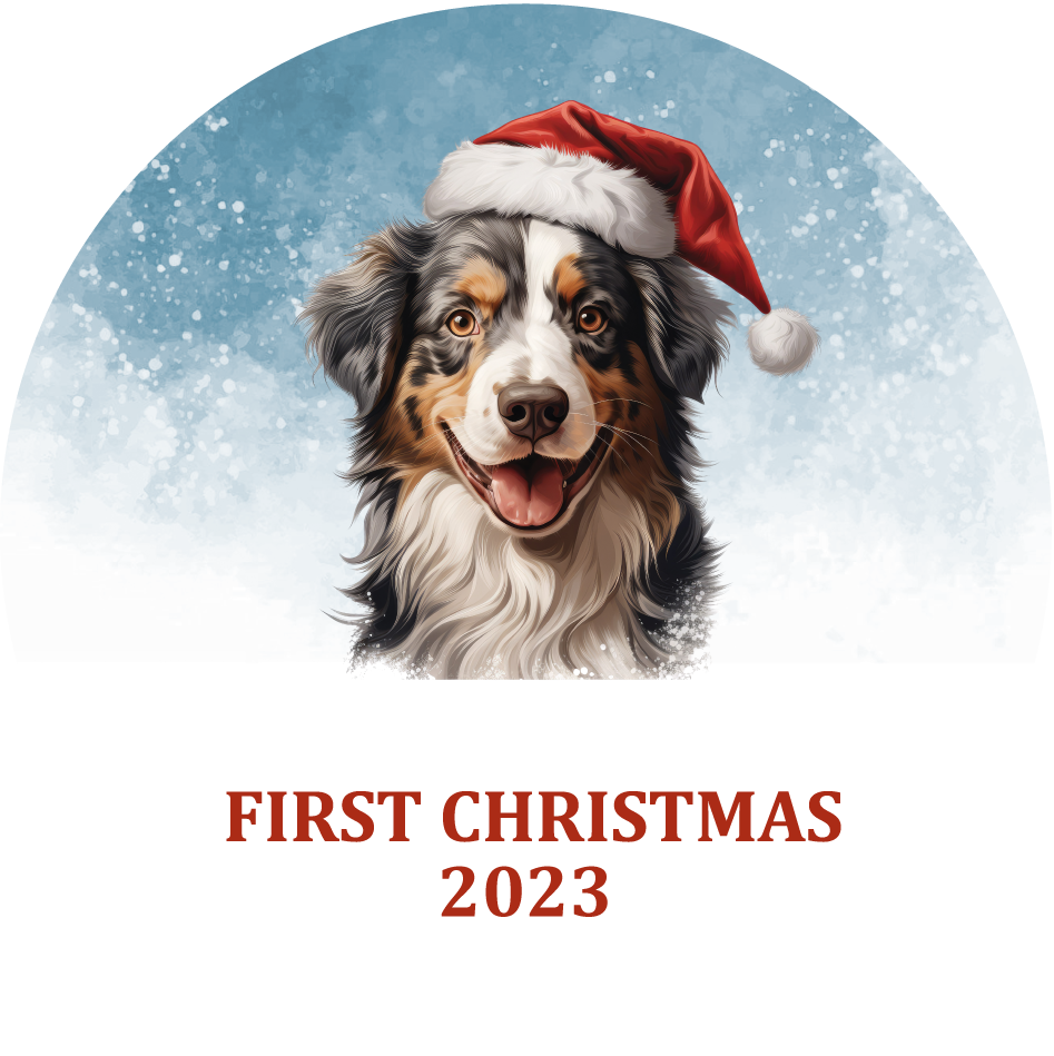 Puppy's First Christmas Personalized Christmas Ornament