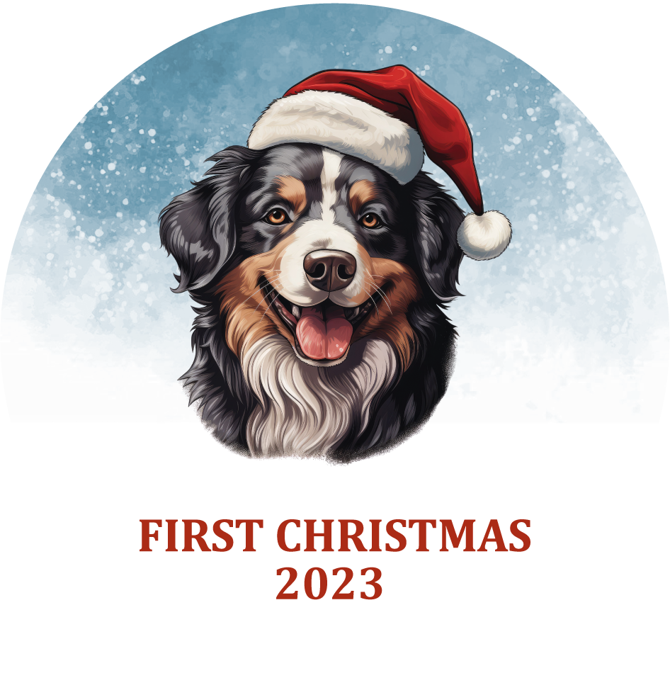Puppy's First Christmas Personalized Christmas Ornament