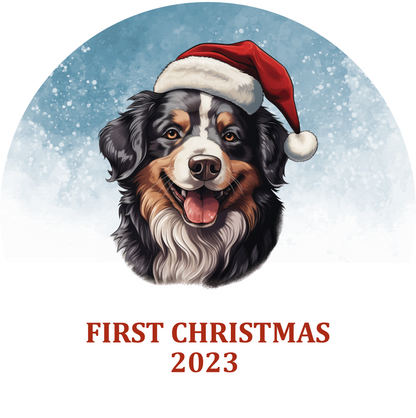 Puppy's First Christmas Personalized Christmas Ornament