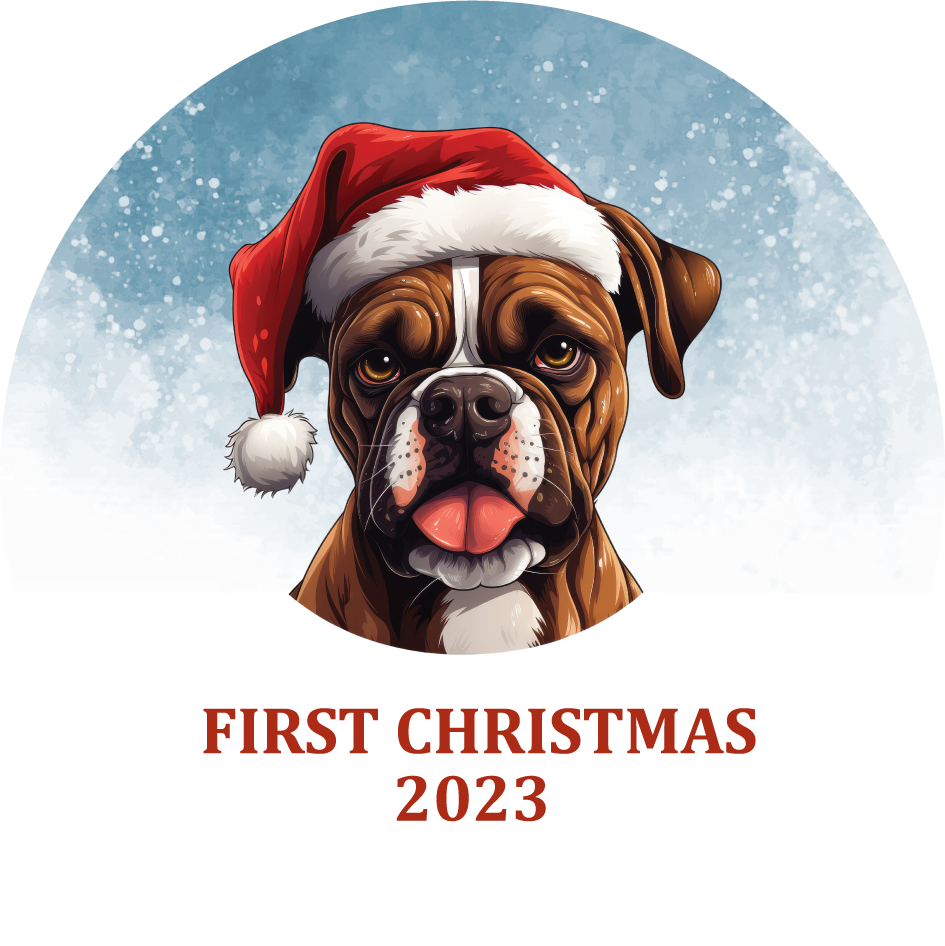 Puppy's First Christmas Personalized Christmas Ornament