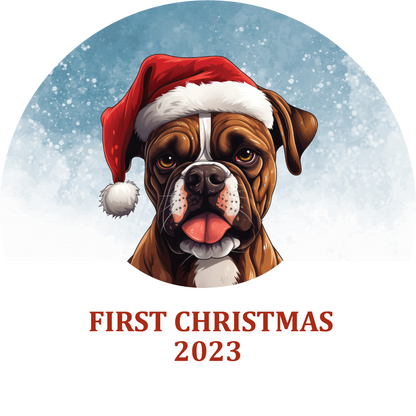 Puppy's First Christmas Personalized Christmas Ornament