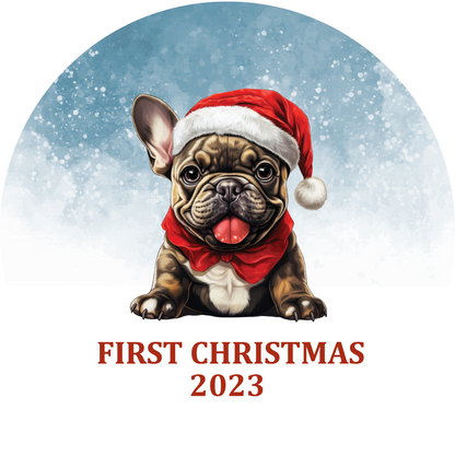 Puppy's First Christmas Personalized Christmas Ornament