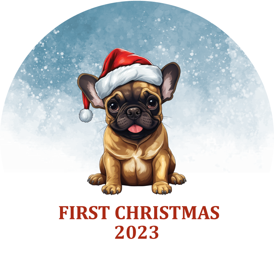Puppy's First Christmas Personalized Christmas Ornament