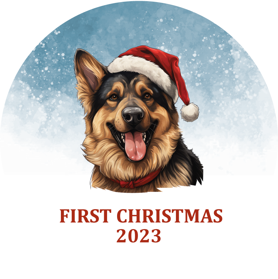 Puppy's First Christmas Personalized Christmas Ornament