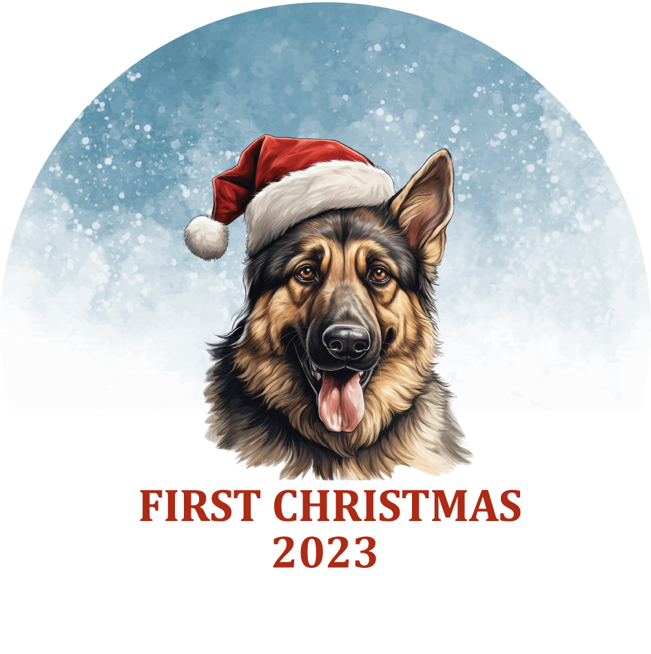 Puppy's First Christmas Personalized Christmas Ornament