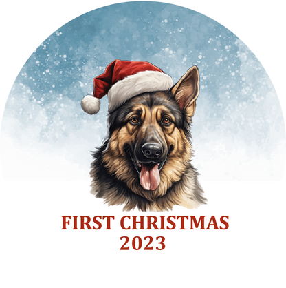 Puppy's First Christmas Personalized Christmas Ornament