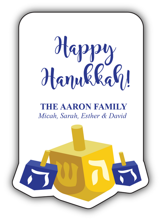 Happy Hanukkah Dreidel Food Gift Packaging Kit