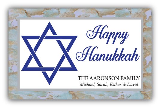 Happy Hanukkah Star of David Food Gift Packaging Kit