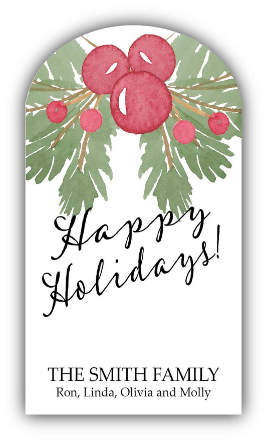 Happy Holidays Food Gift Packaging Kit