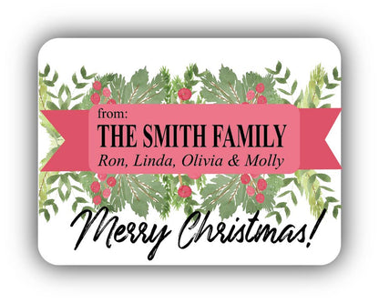 Merry Christmas Garland Food Gift Packaging Kit