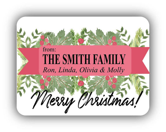 Merry Christmas Garland Food Gift Packaging Kit